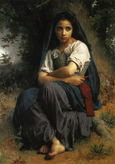 The Little Knitter William-Adolphe Bouguereau